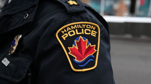 Hamilton police shoulder patch
