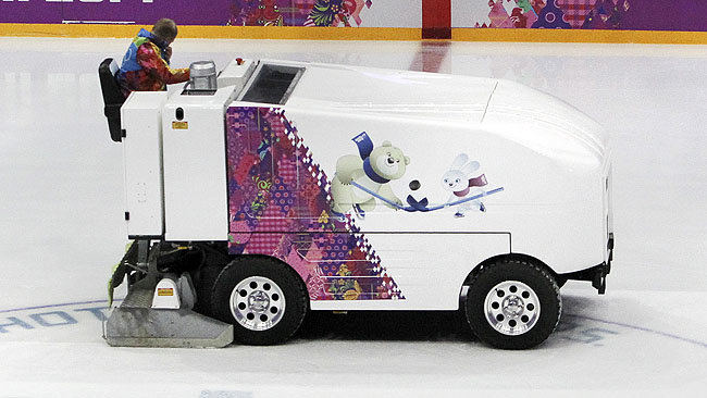 A Zamboni driver in Fargo, N.D., was arrested for drunk driving during a high school hockey game. (QMI Agency file photo)