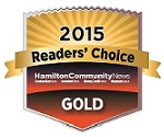 Readers' choice gold award badge