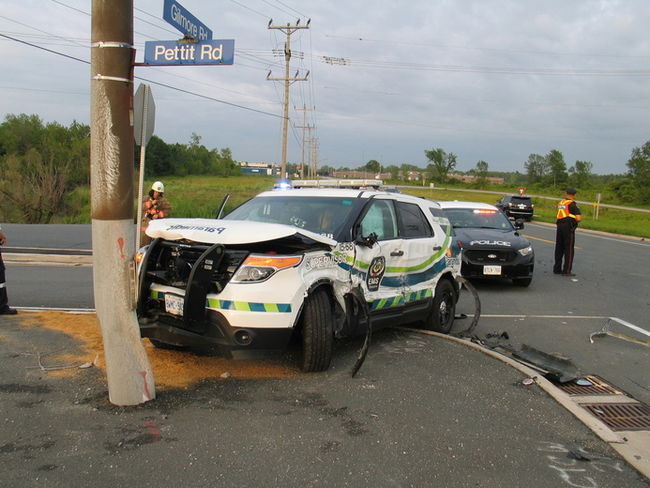  Police say A 60 year-old man was charged with careless driving after he failed to stop at a stop sign and struck a Niagara Emergency Medical Services Vehicle Tuesday night in Fort Erie. Harry Rosettani/Special to The Times/Postmedia Network 