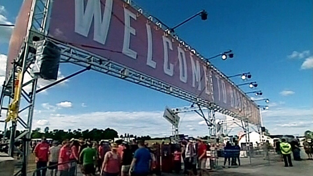 welcome banner for the festival