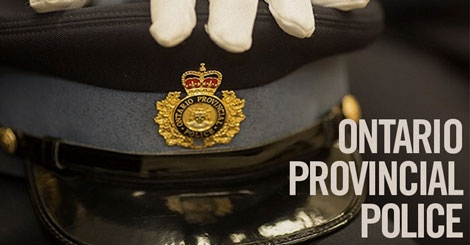 The hat of an Ontario Provincial Police officer.
