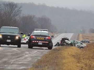 One person has died and another is in critical condition following a head-on collision on Highway 35, south of Lifford Road in Manvers Township Monday (March 14) morning.