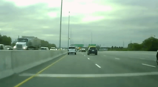 Animated GIF of the drunk driver in question